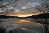 Candlewood Lake winter sunset